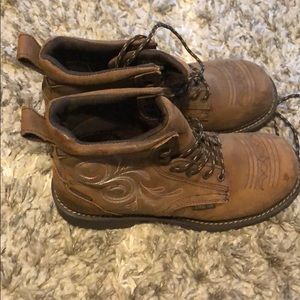 Justin steel toe work boots